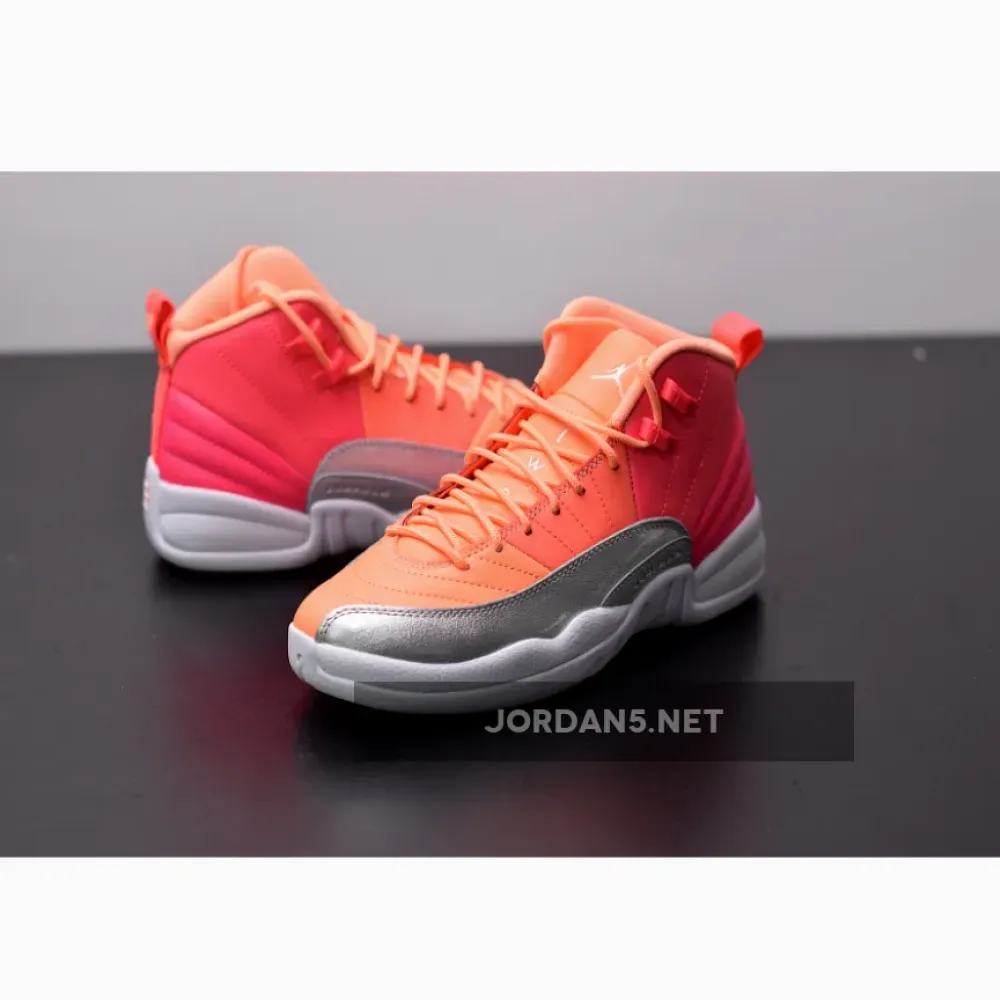 Air Jordan 12 “Sunrise” Racer Pink/Hot Punch-Bright Mango-White 510815-601