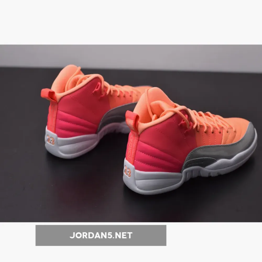 Air Jordan 12 “Sunrise” Racer Pink/Hot Punch-Bright Mango-White 510815-601