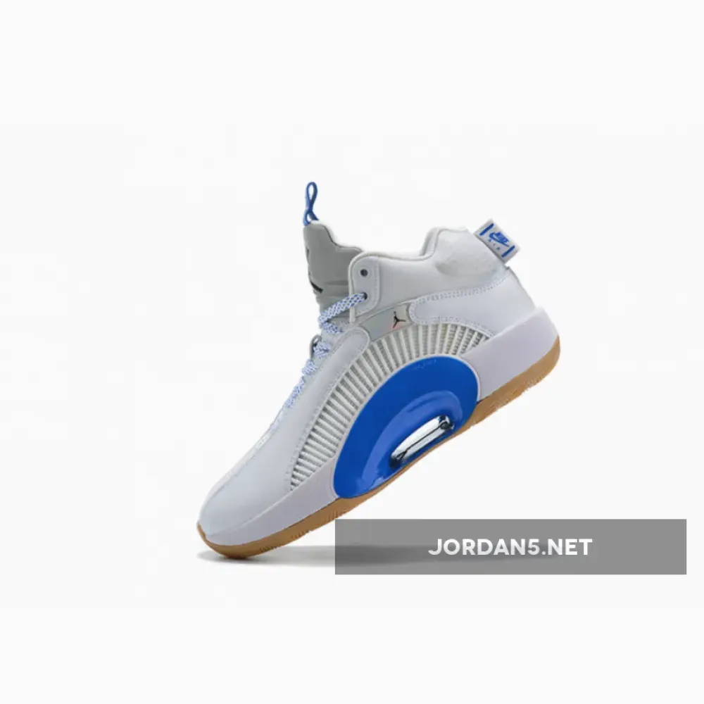 Air Jordan 35 “Sisterhood” White/Hyper Royal-Gum-Black  CZ5657-100