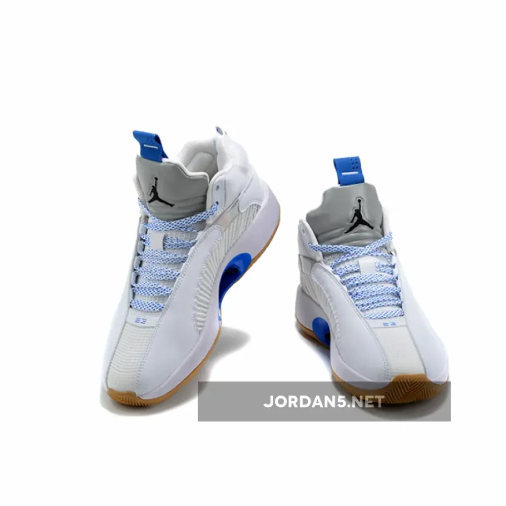 Air Jordan 35 “Sisterhood” White/Hyper Royal-Gum-Black  CZ5657-100