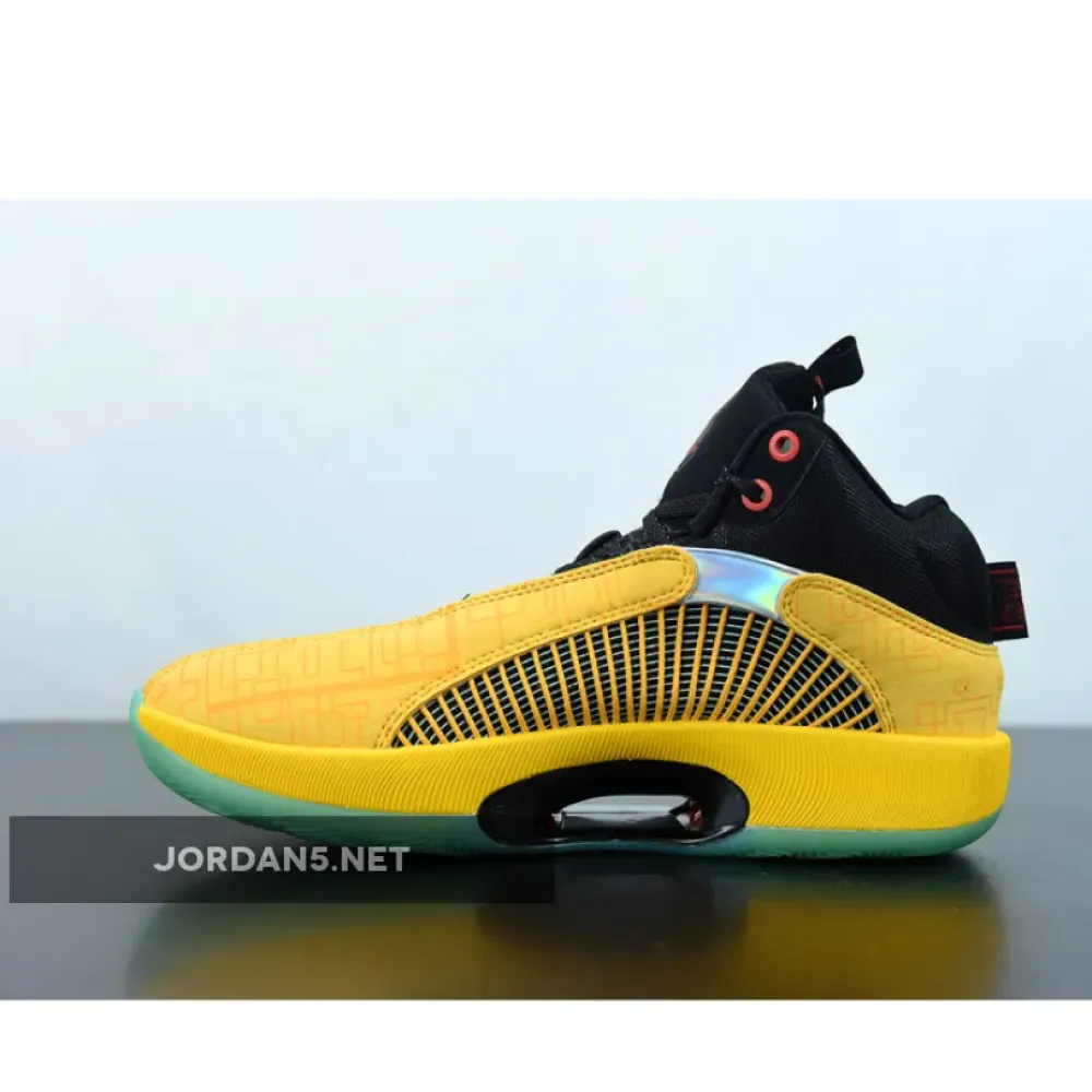 Air Jordan 35 ‘Dynasties’ Golden Yellow Black  DD3044-700