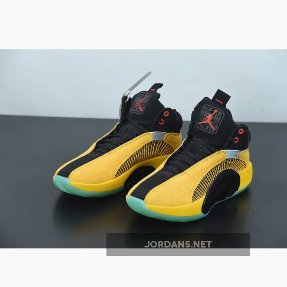 Air Jordan 35 ‘Dynasties’ Golden Yellow Black  DD3044-700