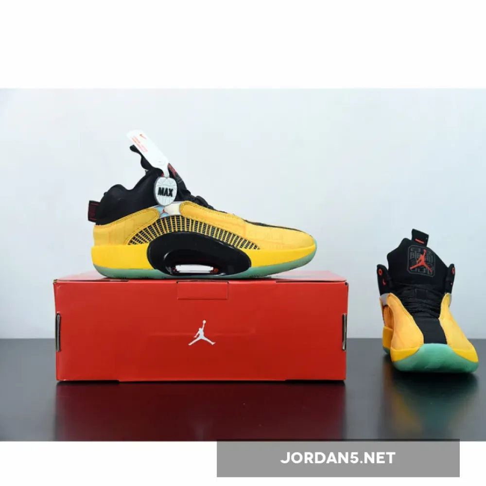 Air Jordan 35 ‘Dynasties’ Golden Yellow Black  DD3044-700