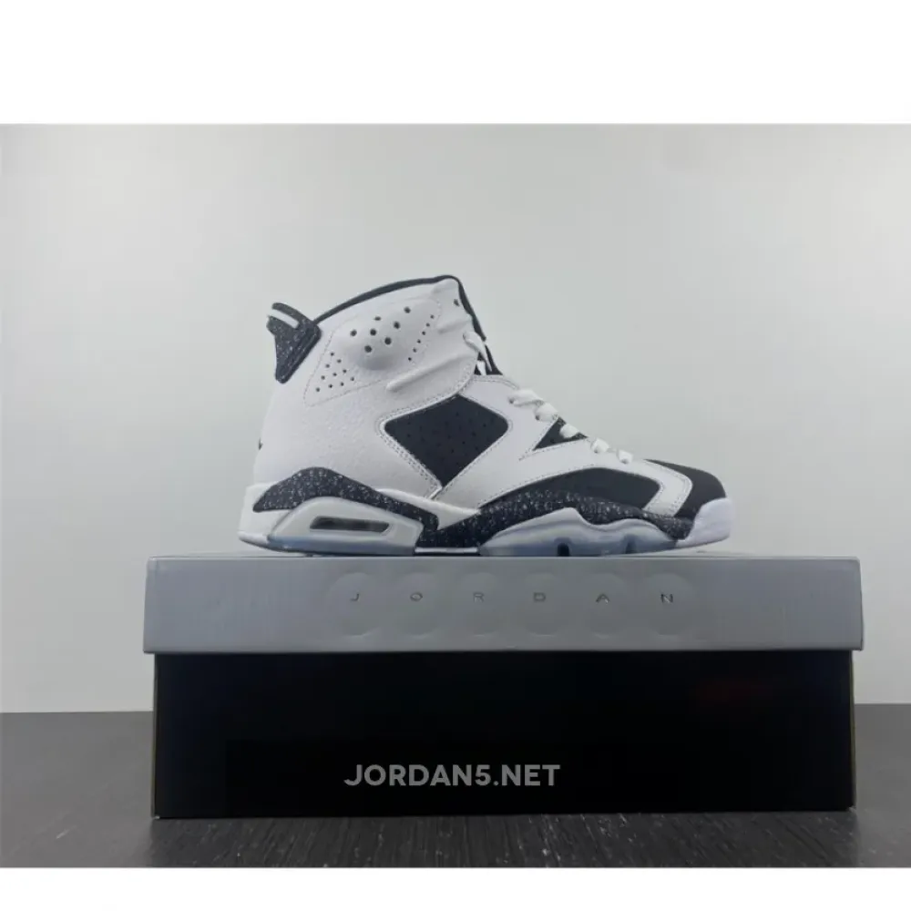 Air Jordan 6 Oreo White/Black-Speckle  384664-101