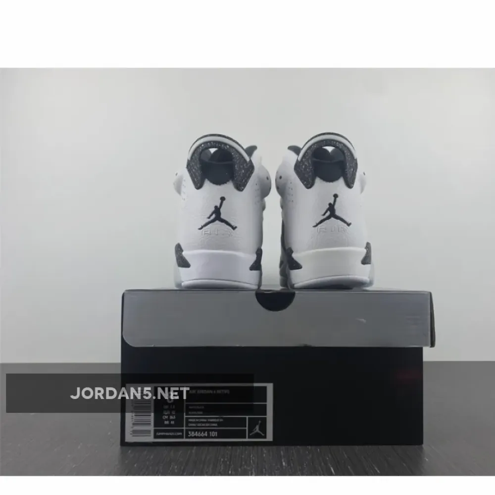 Air Jordan 6 Oreo White/Black-Speckle  384664-101