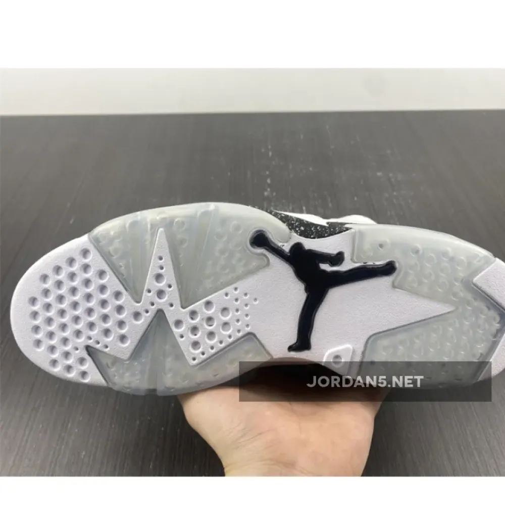 Air Jordan 6 Oreo White/Black-Speckle  384664-101