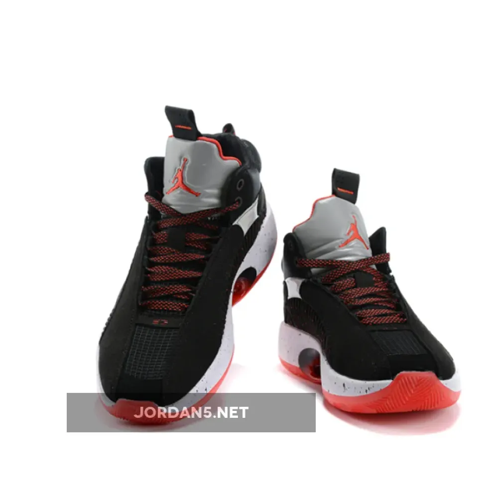Air Jordan 35 Bred Black/Fire Red-Reflective Silver  CQ4227-030