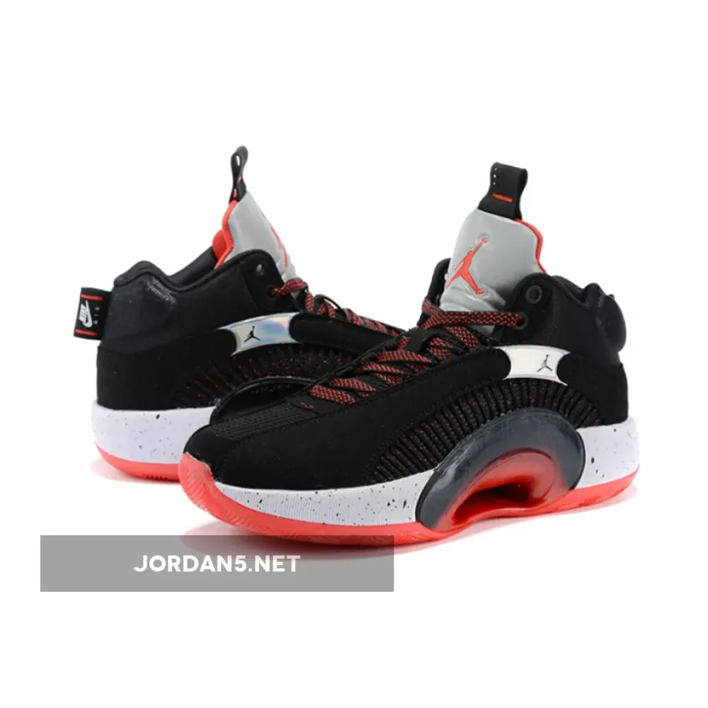 Air Jordan 35 Bred Black/Fire Red-Reflective Silver  CQ4227-030