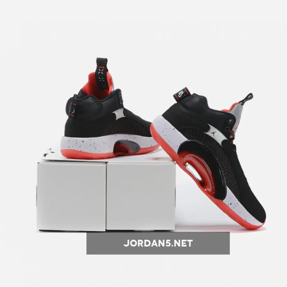 Air Jordan 35 Bred Black/Fire Red-Reflective Silver  CQ4227-030