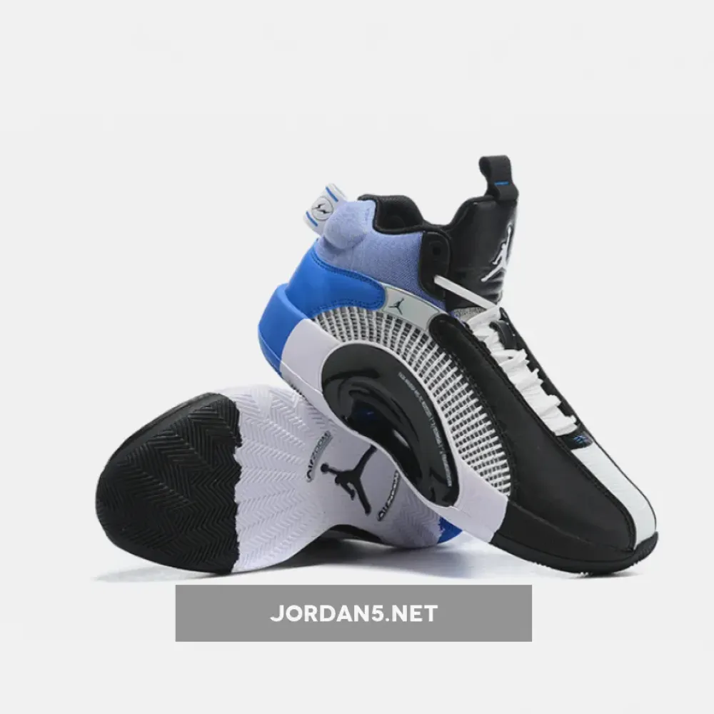 Fragment x Air Jordan 35 White/Black-Sport Blue  DA2371-100