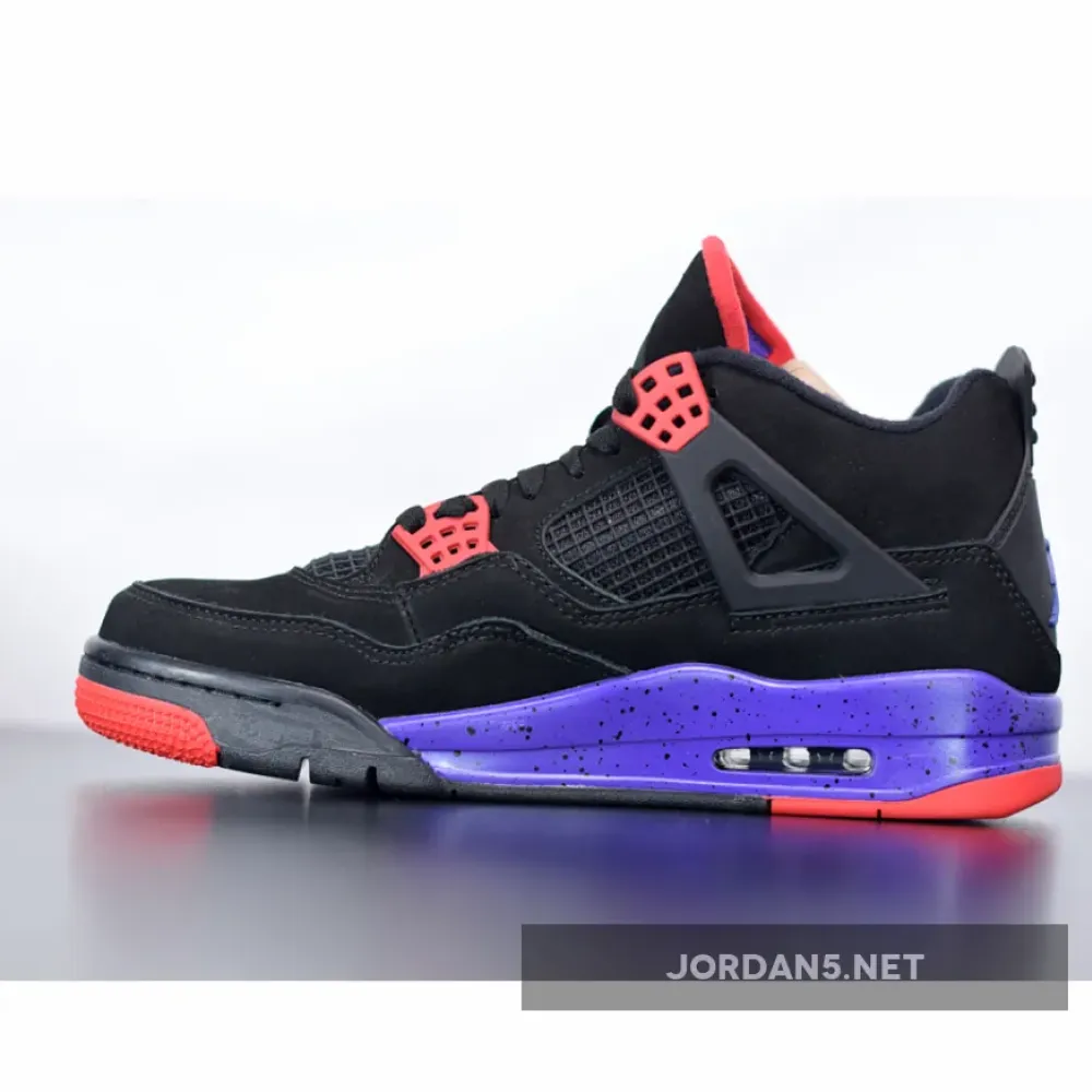 Air Jordan 4 Raptors Black/University Red-Court Purple  AQ3816-056