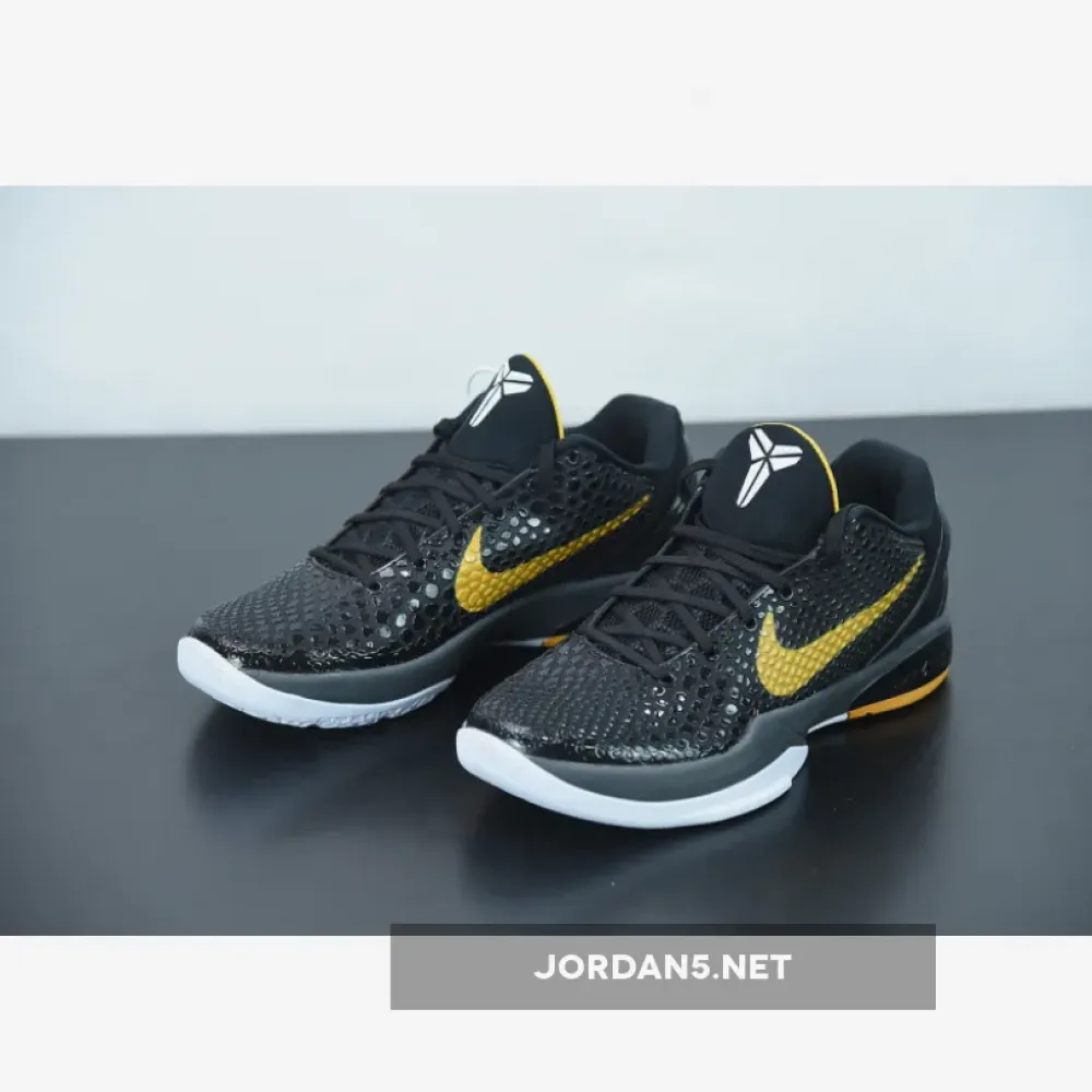 Nike Kobe 6 Protro “Del Sol” Black/Dark Grey-White-Del Sol  CW2190-001
