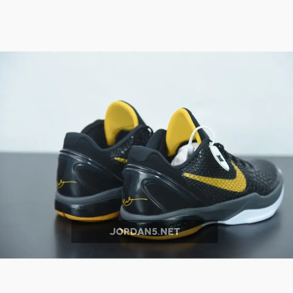 Nike Kobe 6 Protro “Del Sol” Black/Dark Grey-White-Del Sol  CW2190-001