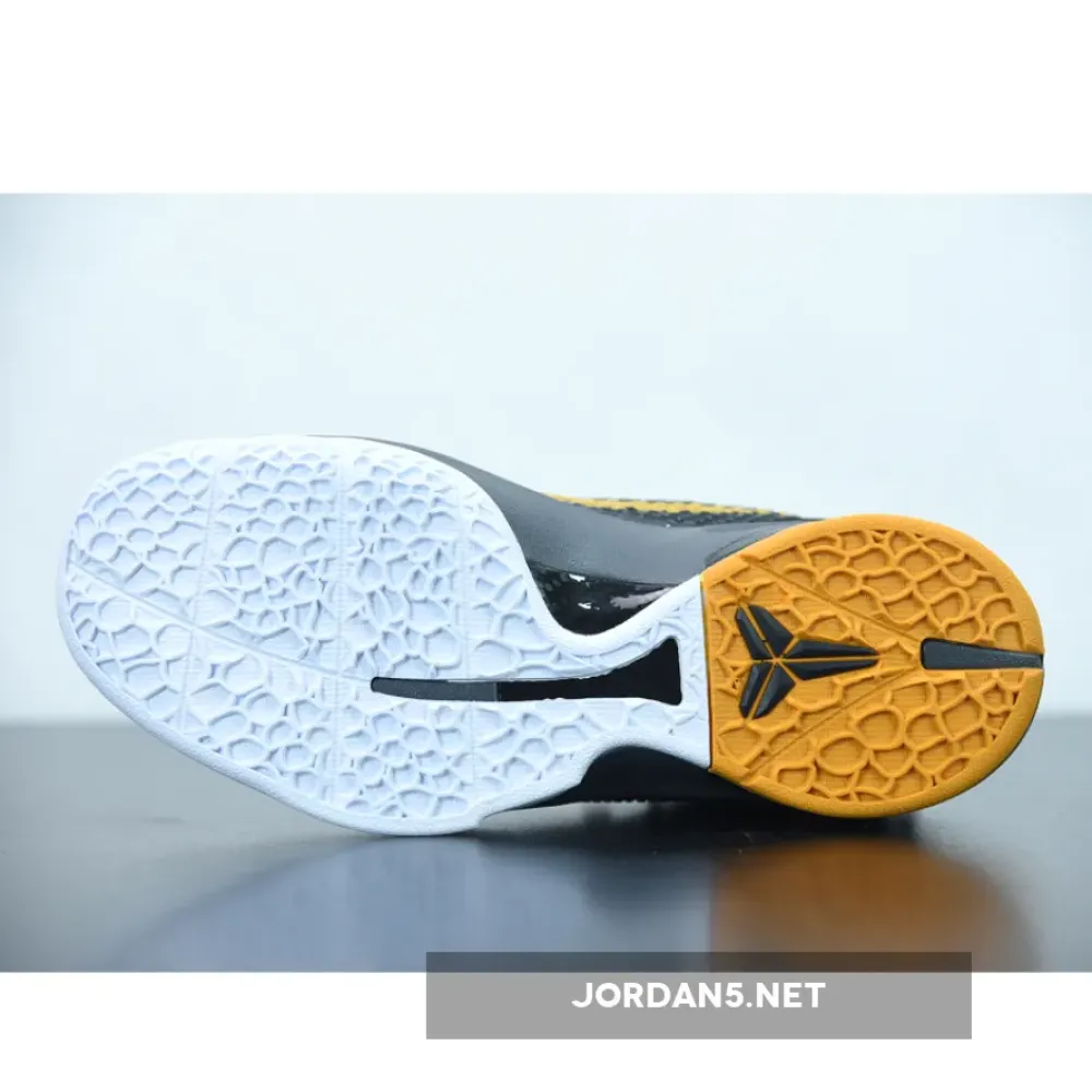Nike Kobe 6 Protro “Del Sol” Black/Dark Grey-White-Del Sol  CW2190-001