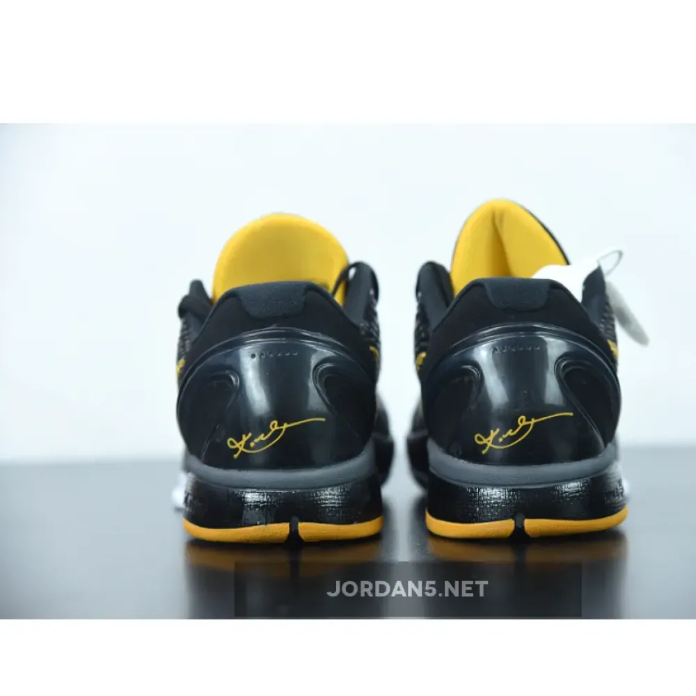 Nike Kobe 6 Protro “Del Sol” Black/Dark Grey-White-Del Sol  CW2190-001