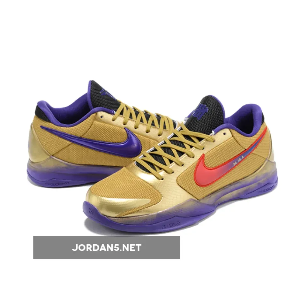 Undefeated x Nike Kobe 5 Protro “Hall of Fame” Metallic Gold/Field Purple DA6809-700