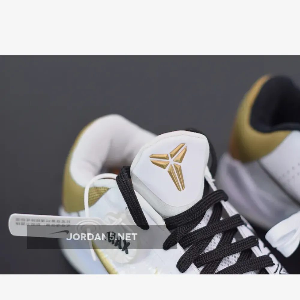 Nike Kobe 5 Protro “Big Stage” White/Metallic Gold-Black  CT8014-100