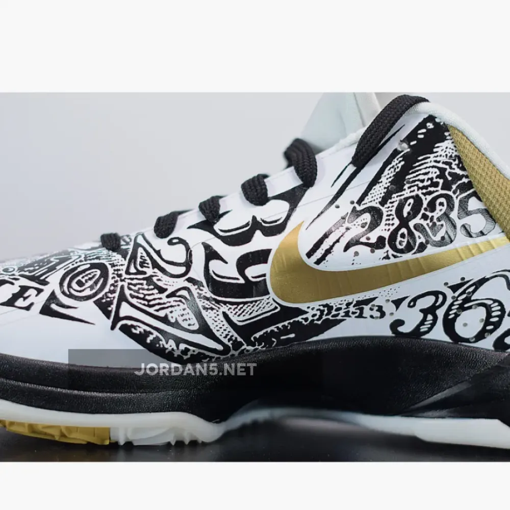 Nike Kobe 5 Protro “Big Stage” White/Metallic Gold-Black  CT8014-100