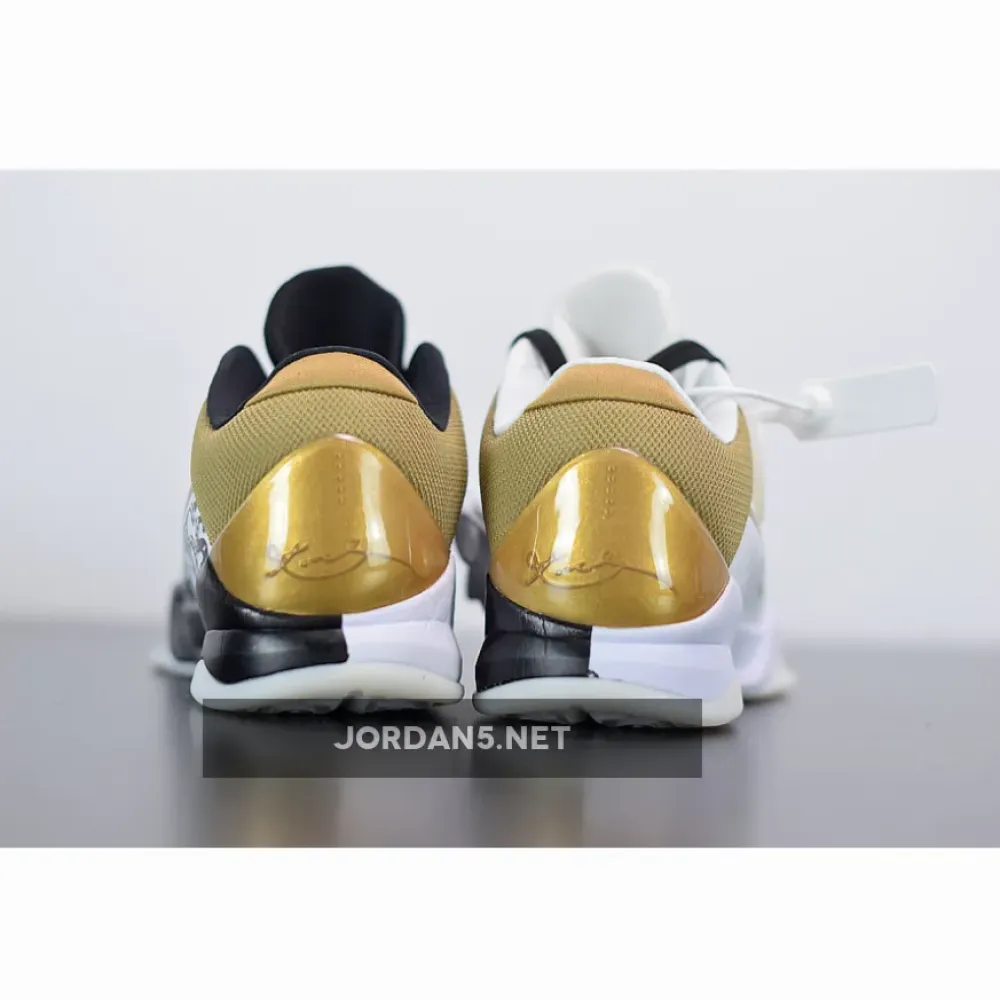 Nike Kobe 5 Protro “Big Stage” White/Metallic Gold-Black  CT8014-100