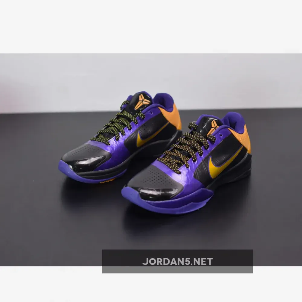 Nike Zoom Kobe 5 ‘Lakers Away’ Black/De Sol-Varsity Purple  386430-071