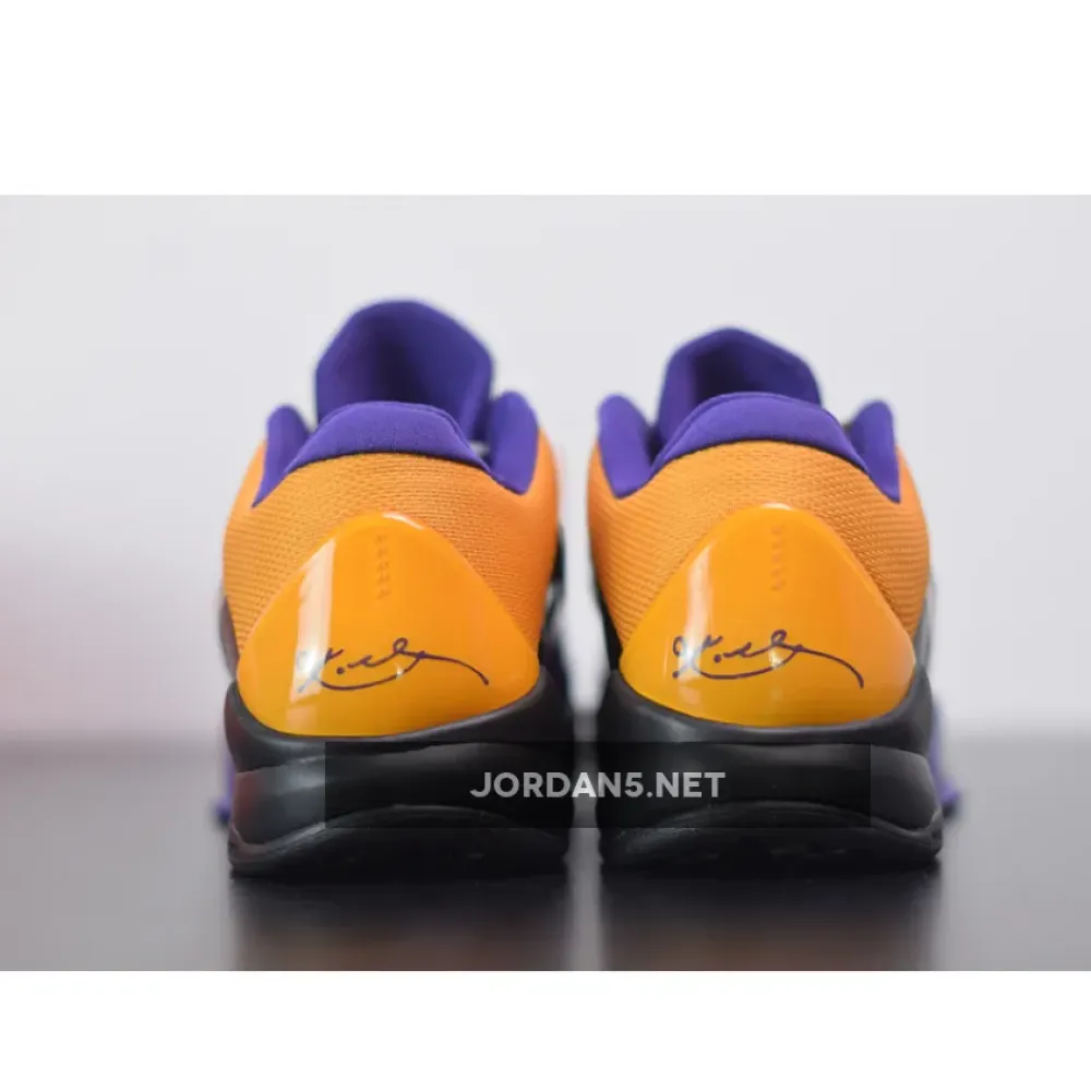 Nike Zoom Kobe 5 ‘Lakers Away’ Black/De Sol-Varsity Purple  386430-071
