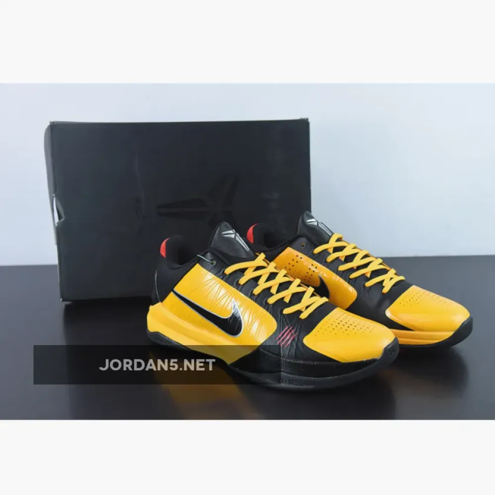 Nike Zoom Kobe 5 Protro “Bruce Lee” Del Sol/Metallic Silver/Comet Red/Black CD4991-700