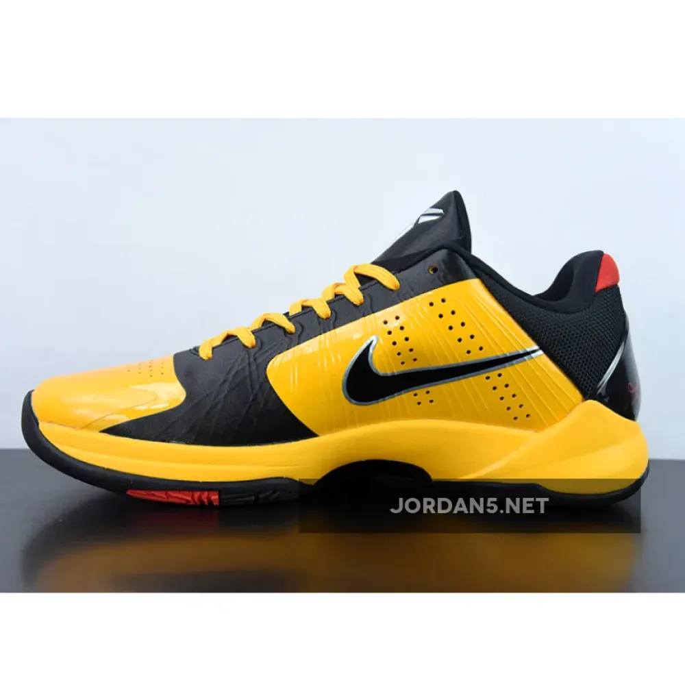 Nike Zoom Kobe 5 Protro “Bruce Lee” Del Sol/Metallic Silver/Comet Red/Black CD4991-700