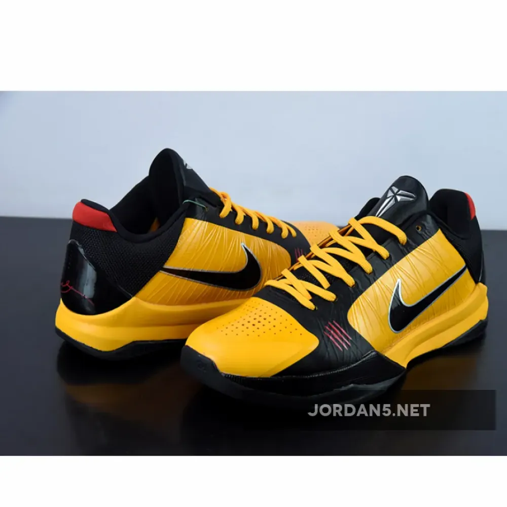 Nike Zoom Kobe 5 Protro “Bruce Lee” Del Sol/Metallic Silver/Comet Red/Black CD4991-700