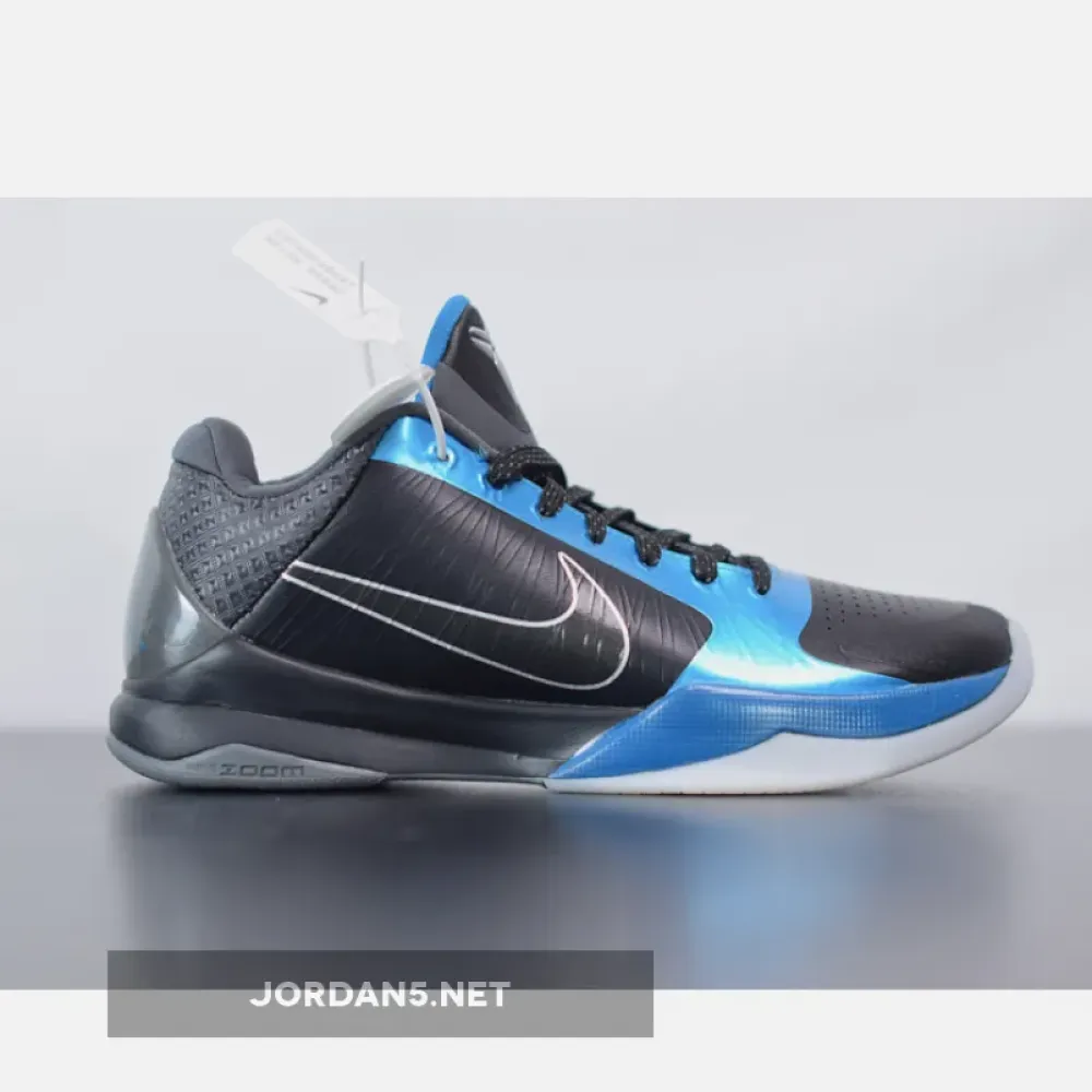 Nike Zoom Kobe 5 ‘Dark Knight’ Black/Metallic Blue  386429-001