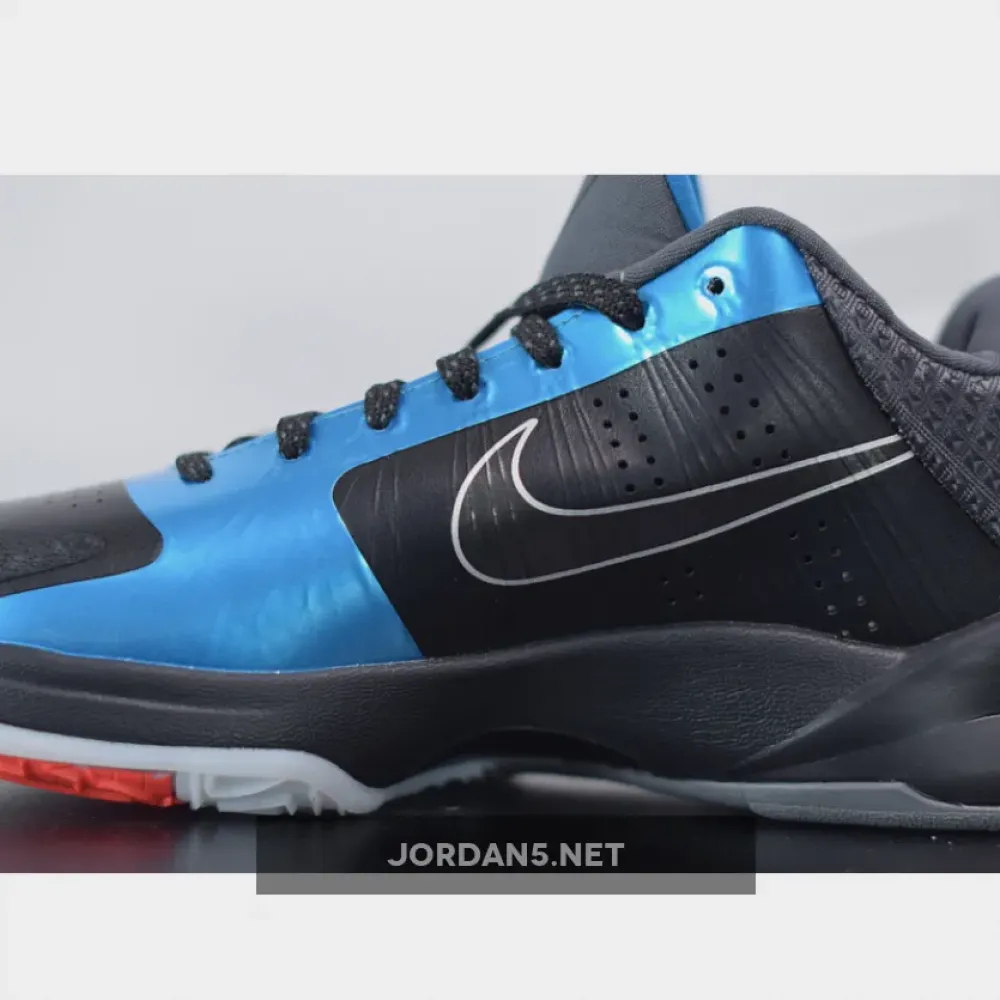 Nike Zoom Kobe 5 ‘Dark Knight’ Black/Metallic Blue  386429-001