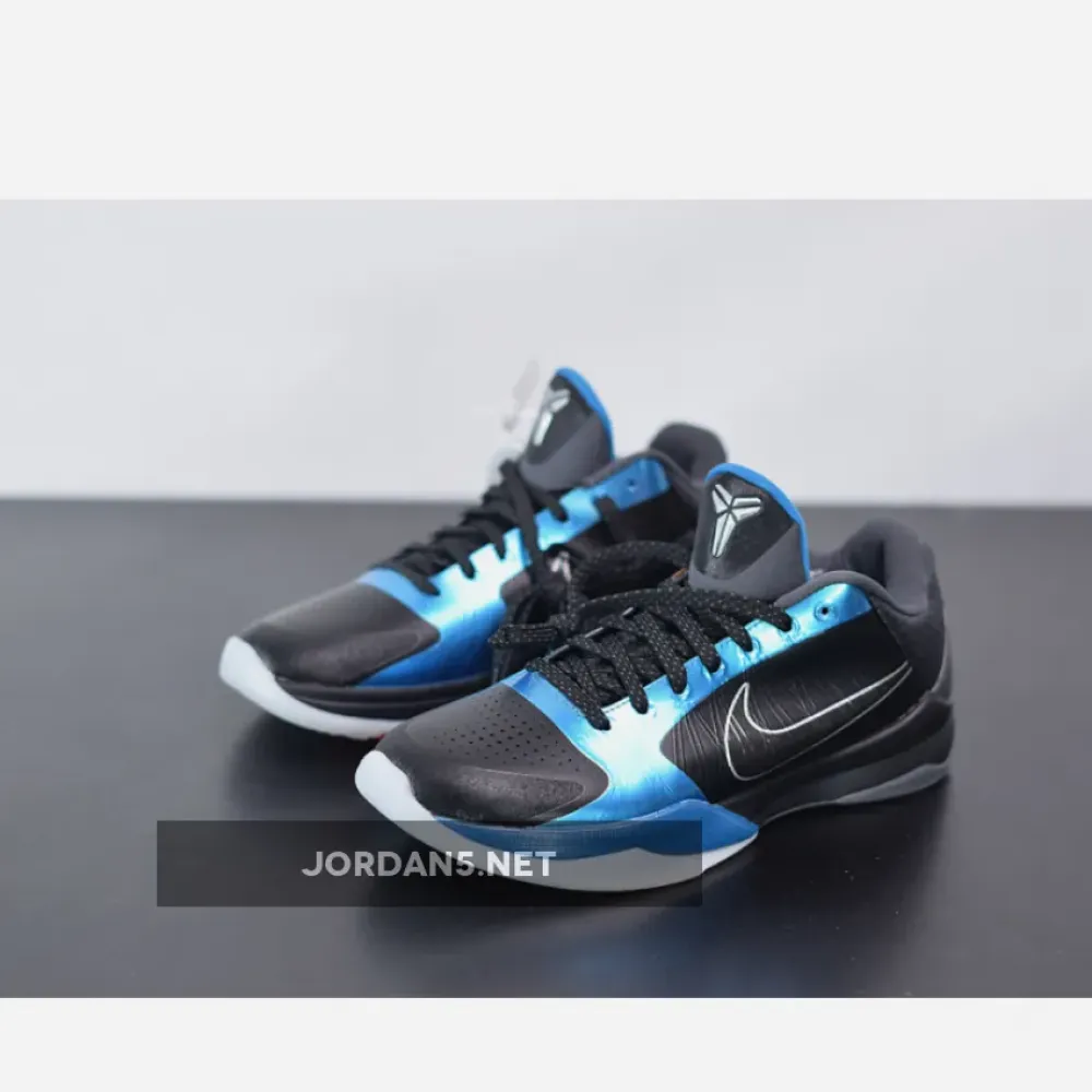Nike Zoom Kobe 5 ‘Dark Knight’ Black/Metallic Blue  386429-001