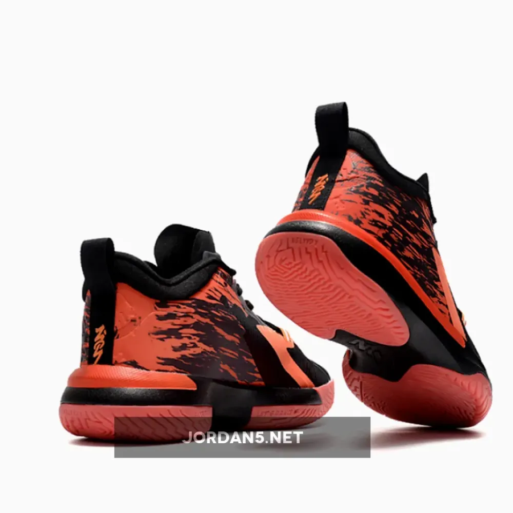 Naruto x Jordan Zion 1 “Nine Tails” Black/Alpha Orange-Chile Red  DQ4706-086