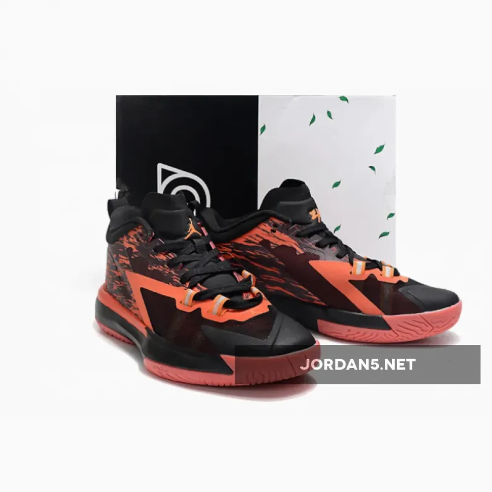 Naruto x Jordan Zion 1 “Nine Tails” Black/Alpha Orange-Chile Red  DQ4706-086