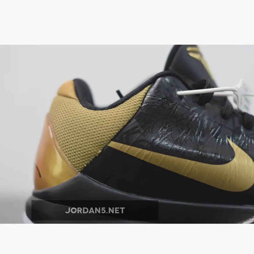 Nike Zoom Kobe 5 ‘Big Stage Away’ Black/Metallic Gold-White  386429-008