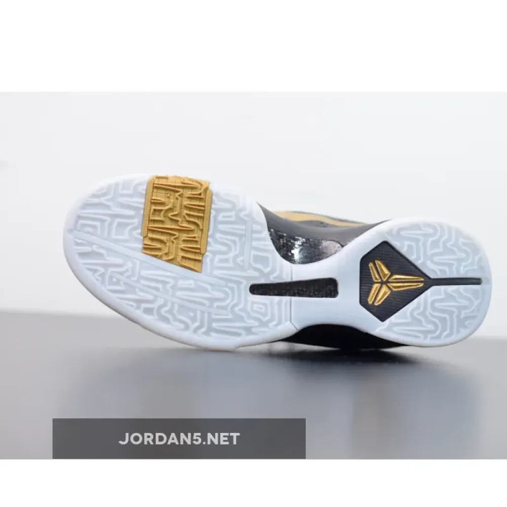 Nike Zoom Kobe 5 ‘Big Stage Away’ Black/Metallic Gold-White  386429-008
