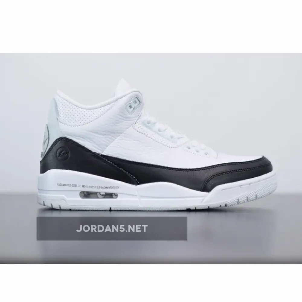 Fragment x Air Jordan 3 White/Black-White  DA3595-100