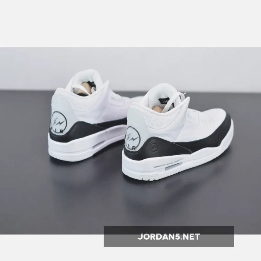 Fragment x Air Jordan 3 White/Black-White  DA3595-100