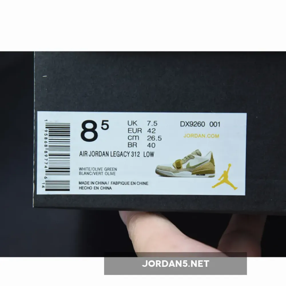 Jordan Legacy 312 Low Olive Gold  DX9260-001