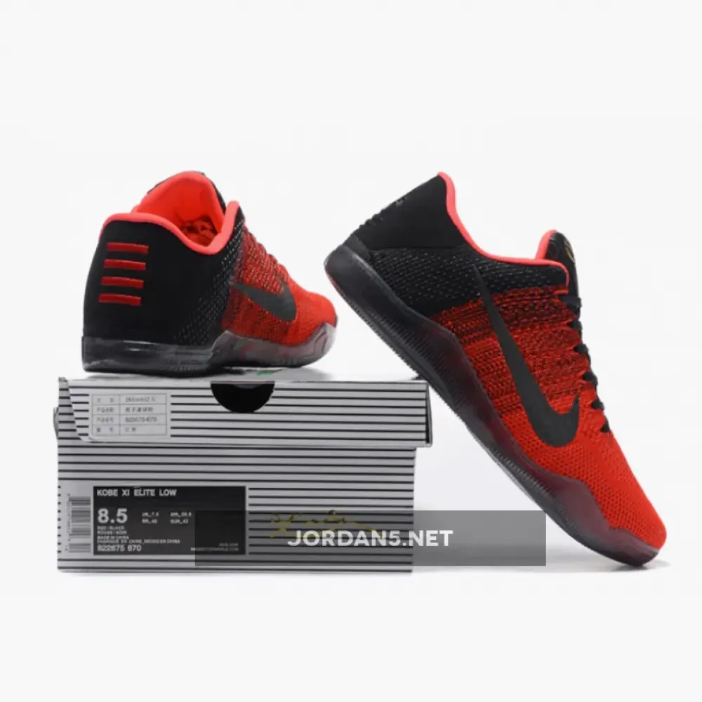 Nike Kobe 11 “Achilles Heel” University Red/Black-Bright Crimson-Metallic Gold 822675-670