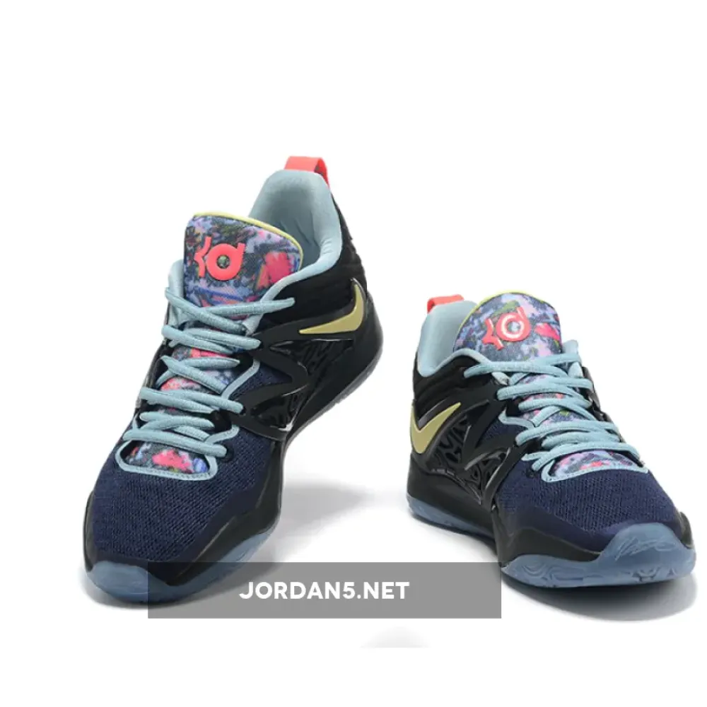 Nike KD 15 Black/Boarder Blue-Sanddrift-Aura  DC1975-001