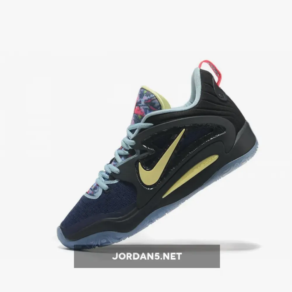 Nike KD 15 Black/Boarder Blue-Sanddrift-Aura  DC1975-001