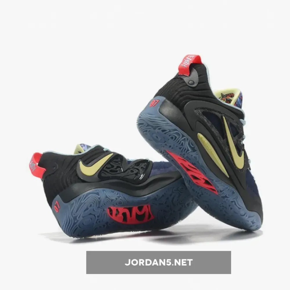 Nike KD 15 Black/Boarder Blue-Sanddrift-Aura  DC1975-001