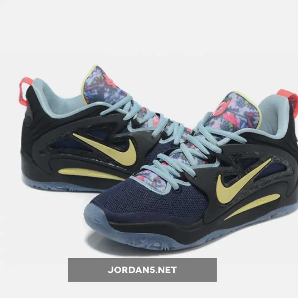 Nike KD 15 Black/Boarder Blue-Sanddrift-Aura  DC1975-001