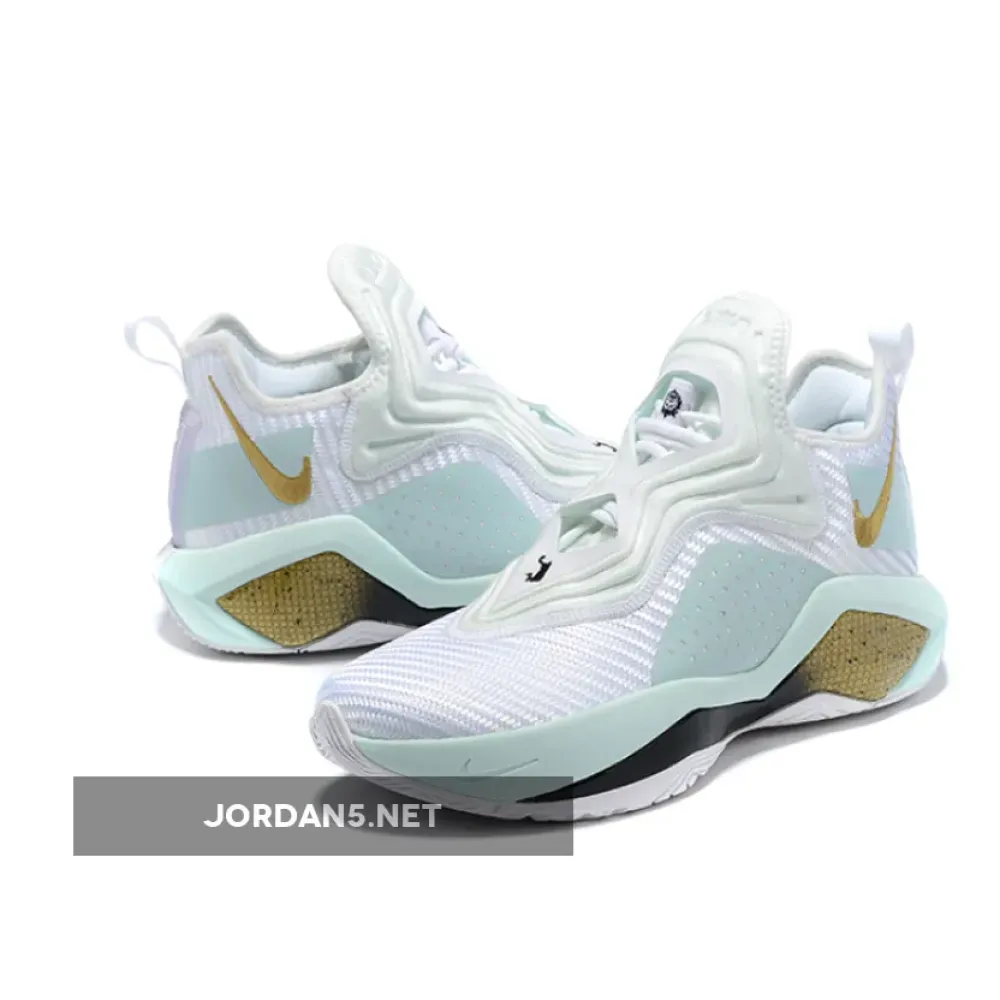 Nike LeBron Soldier 14 Custom White Gold