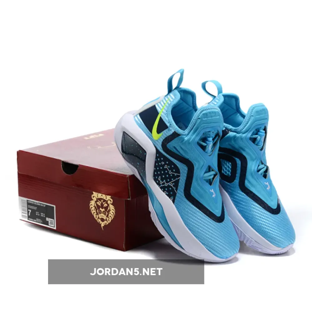 Nike LeBron Soldier 14 Custom Light Blue/Navy-White