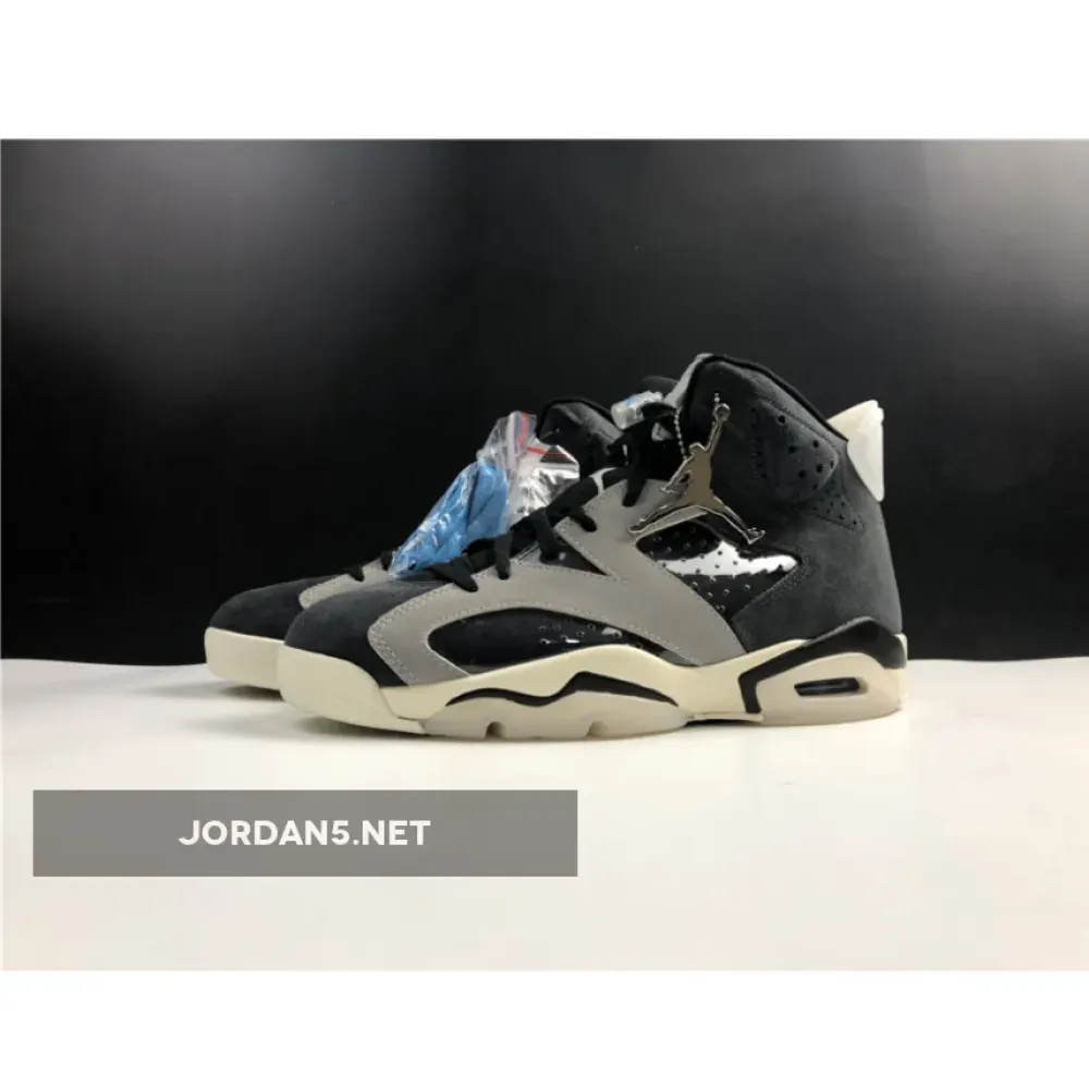 Air Jordan 6 “Tech Chrome” Black/Light Smoke Grey/Sail/Chrome  CK6635-001