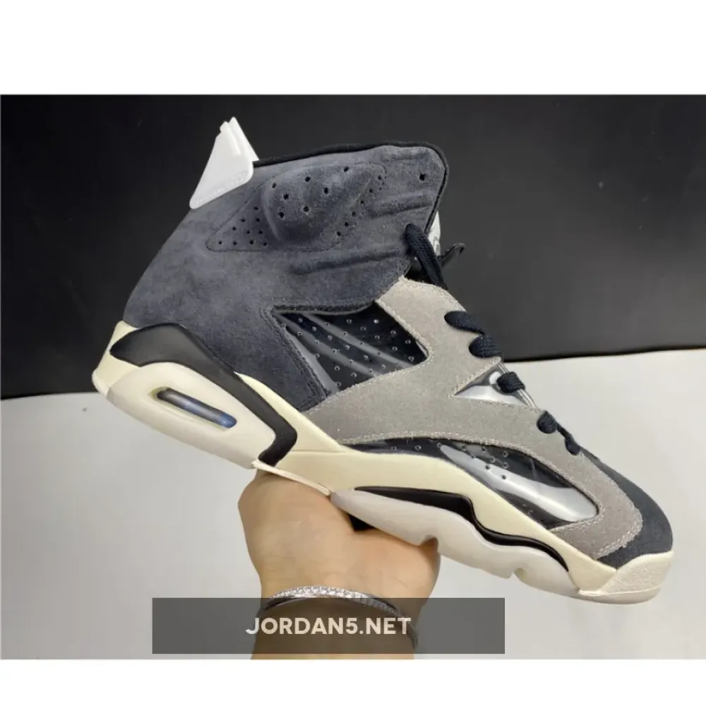 Air Jordan 6 “Tech Chrome” Black/Light Smoke Grey/Sail/Chrome  CK6635-001