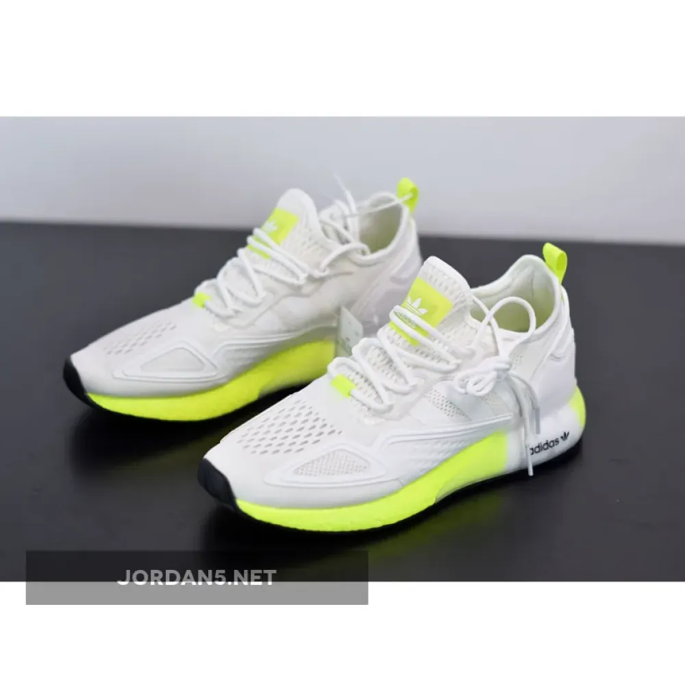 adidas ZX 2K Boost White Solar Yellow  FW0480