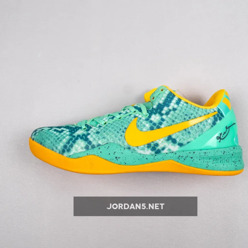 Nike Kobe 8 Green Glow/Laser Orange-Mineral Teal  555035-304