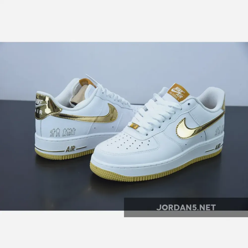 Nike Air Force 1 Low Players White Metallic Gold 315092-171